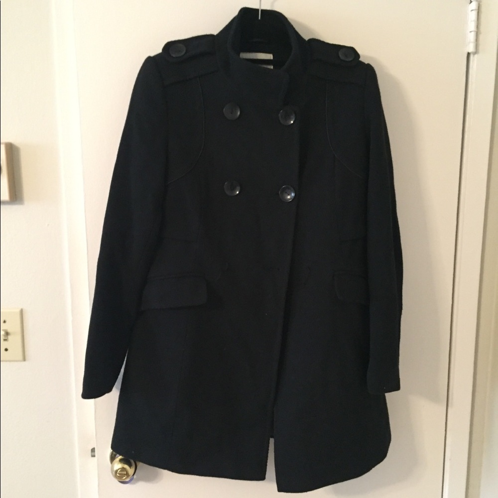 Marilyn & Me black pea coat Large